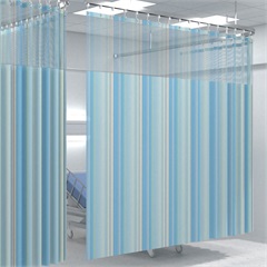 Sophia Stripe Integral Mesh Privacy Curtain Fabrics